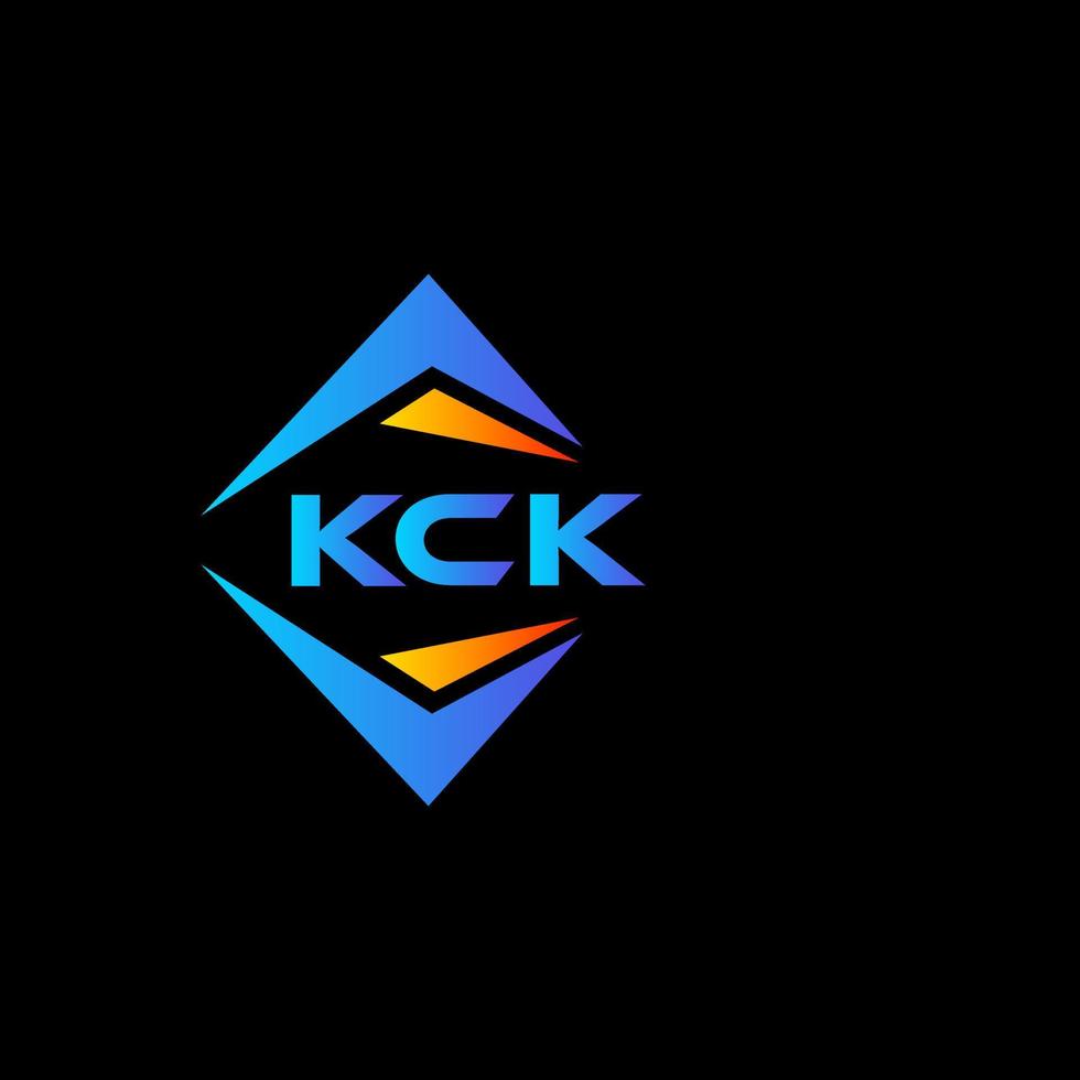 kck astratto tecnologia logo design su nero sfondo. kck creativo iniziali lettera logo concetto. vettore