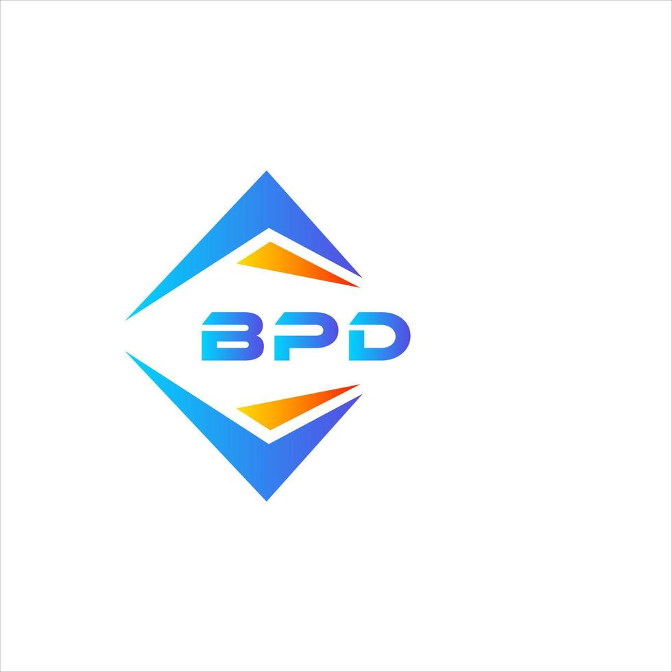 bpd astratto tecnologia logo design su bianca sfondo. bpd creativo iniziali lettera logo concetto. vettore