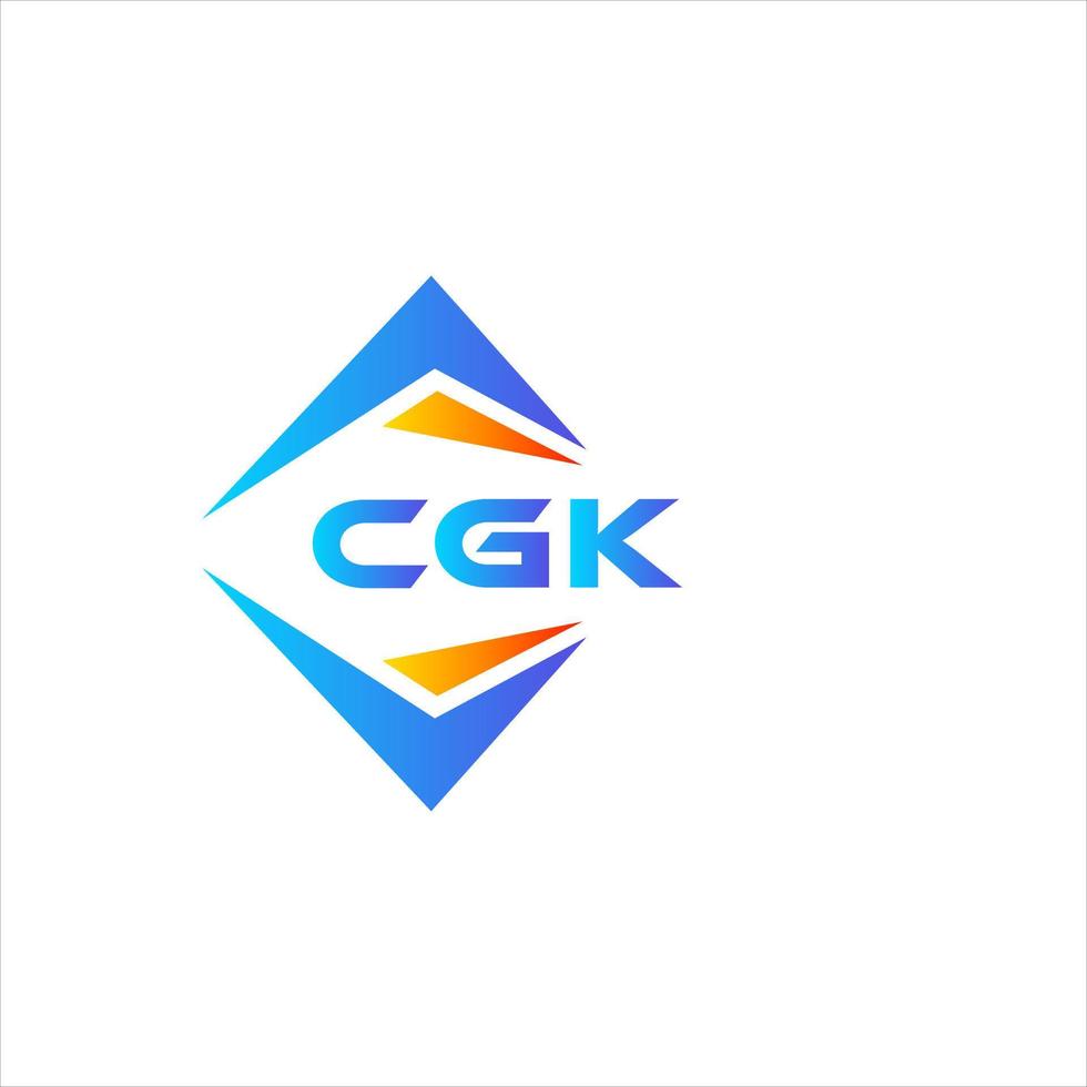 cgk astratto tecnologia logo design su bianca sfondo. cgk creativo iniziali lettera logo concetto. vettore