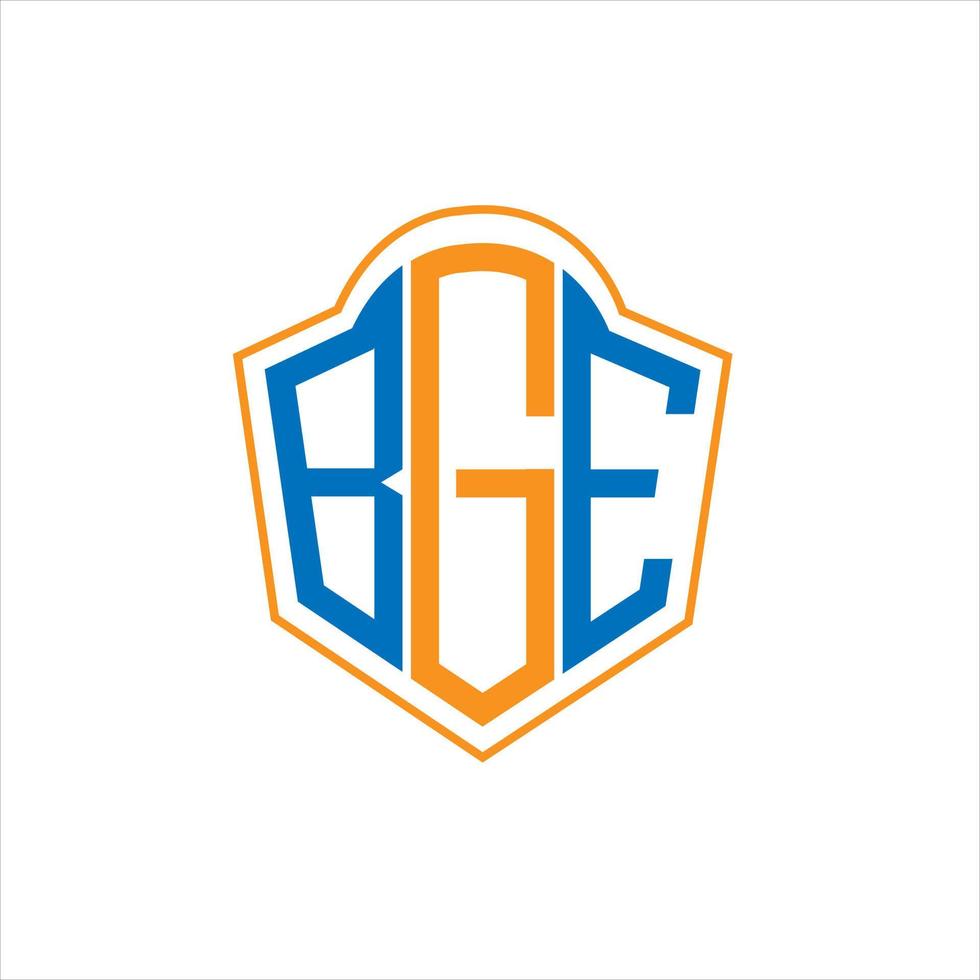 bg astratto monogramma scudo logo design su bianca sfondo. bg creativo iniziali lettera logo. vettore