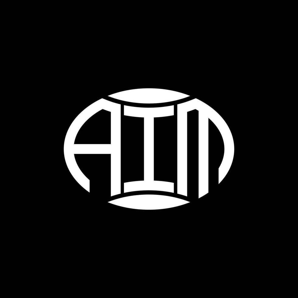 scopo astratto monogramma cerchio logo design su nero sfondo. scopo unico creativo iniziali lettera logo. vettore