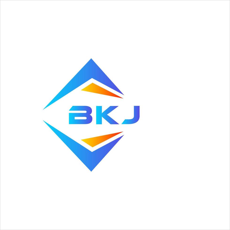 bkj astratto tecnologia logo design su bianca sfondo. bkj creativo iniziali lettera logo concetto. vettore