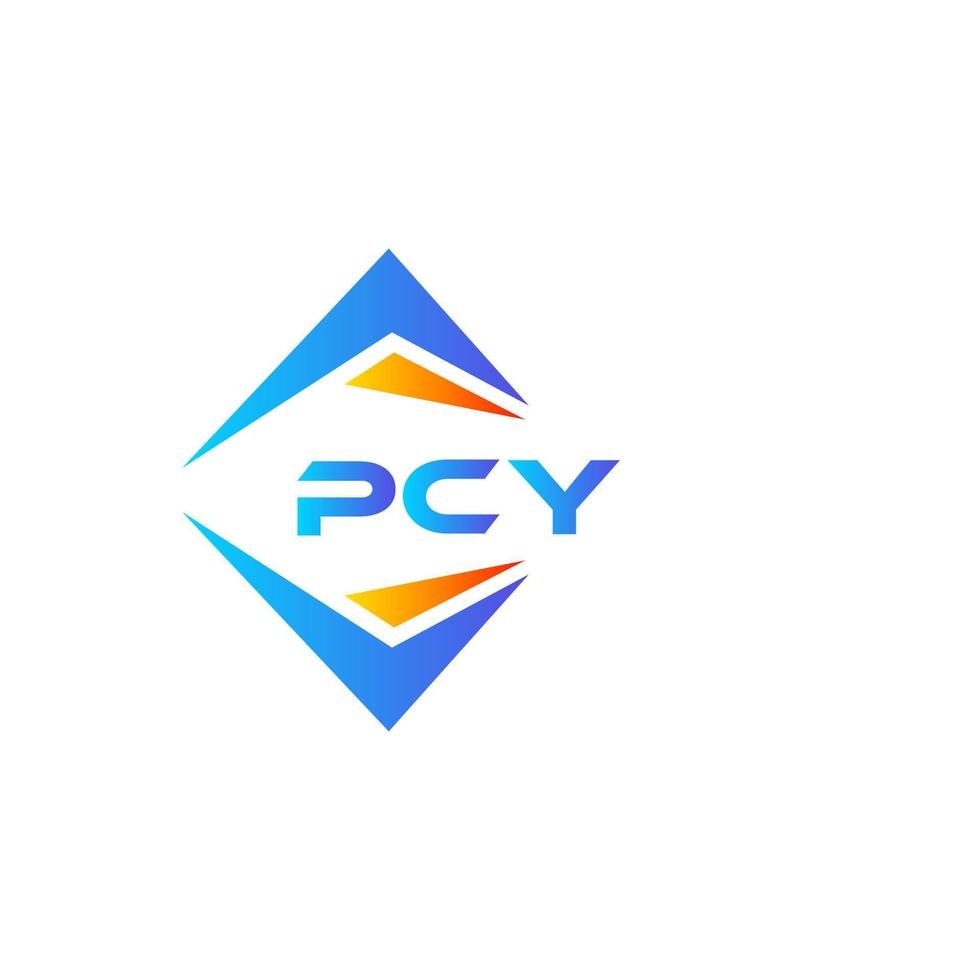 pcy astratto tecnologia logo design su bianca sfondo. pcy creativo iniziali lettera logo concetto. vettore