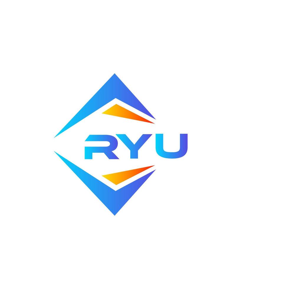 ryu astratto tecnologia logo design su bianca sfondo. ryu creativo iniziali lettera logo concetto. vettore