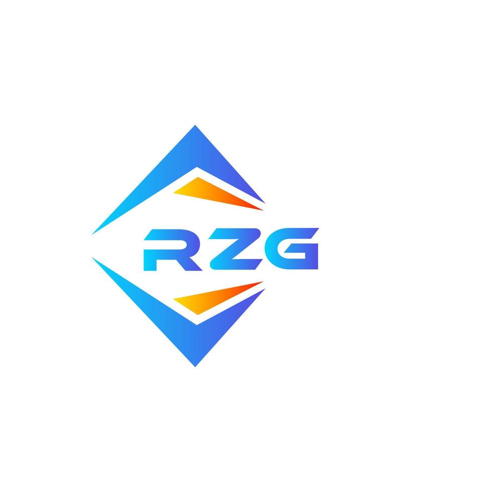 rzg astratto tecnologia logo design su bianca sfondo. rzg creativo iniziali lettera logo concetto. vettore