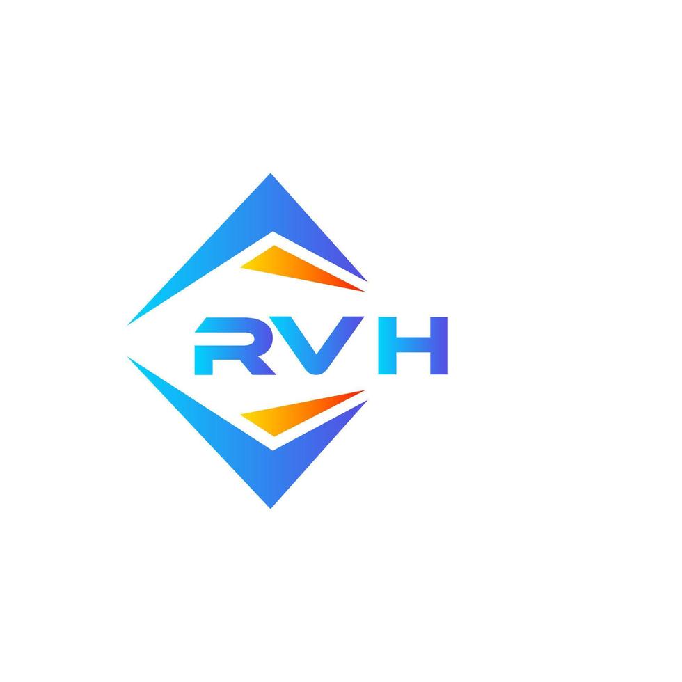 rvh astratto tecnologia logo design su bianca sfondo. rvh creativo iniziali lettera logo concetto. vettore