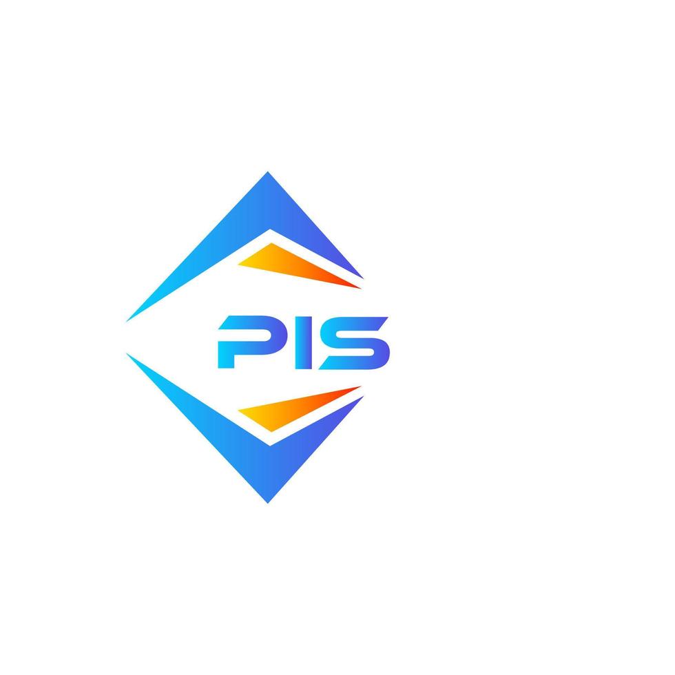 pis astratto tecnologia logo design su bianca sfondo. pis creativo iniziali lettera logo concetto. vettore