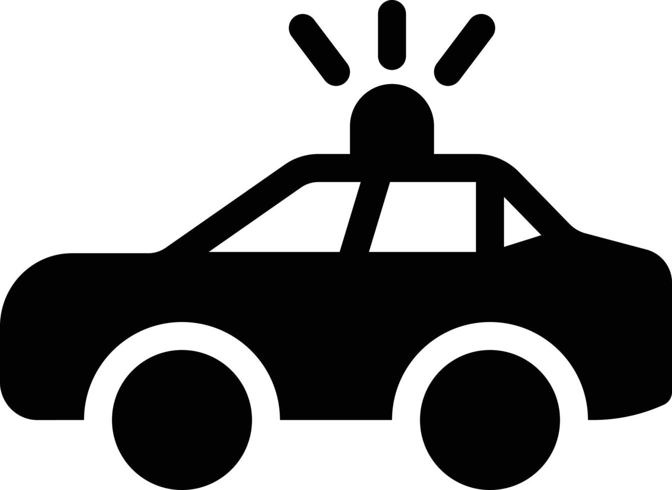 illustrazione vettoriale dell'auto della polizia su uno sfondo. simboli di qualità premium. icone vettoriali per il concetto e la progettazione grafica.
