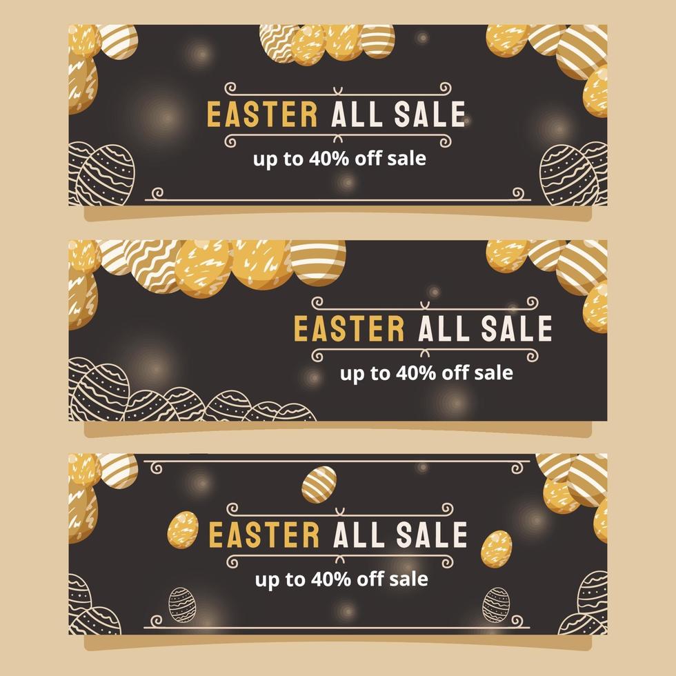 banner di marketing di vendita di Pasqua vettore