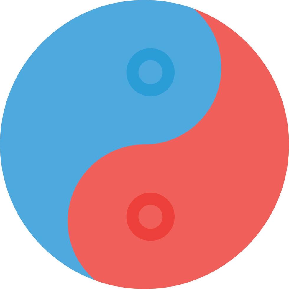 illustrazione vettoriale di yin yang su uno sfondo. simboli di qualità premium. icone vettoriali per il concetto e la progettazione grafica.
