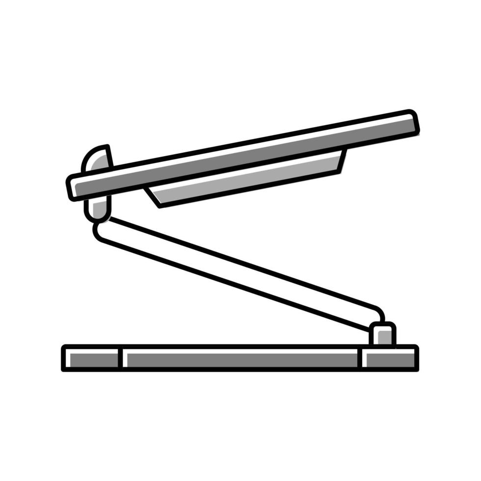 illustrazione vettoriale dell'icona del colore del supporto per laptop