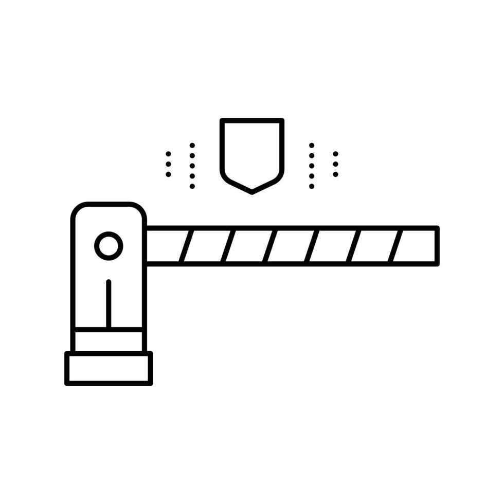 illustrazione isolata del vettore dell'icona della linea del dispositivo citofono