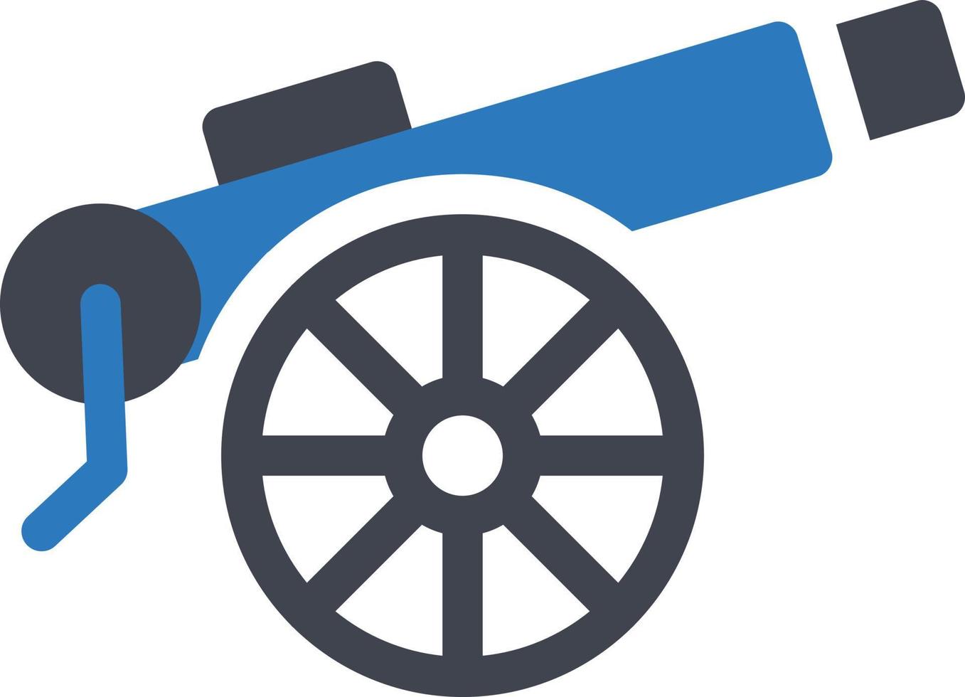 illustrazione vettoriale del cannone su uno sfondo. simboli di qualità premium. icone vettoriali per il concetto e la progettazione grafica.