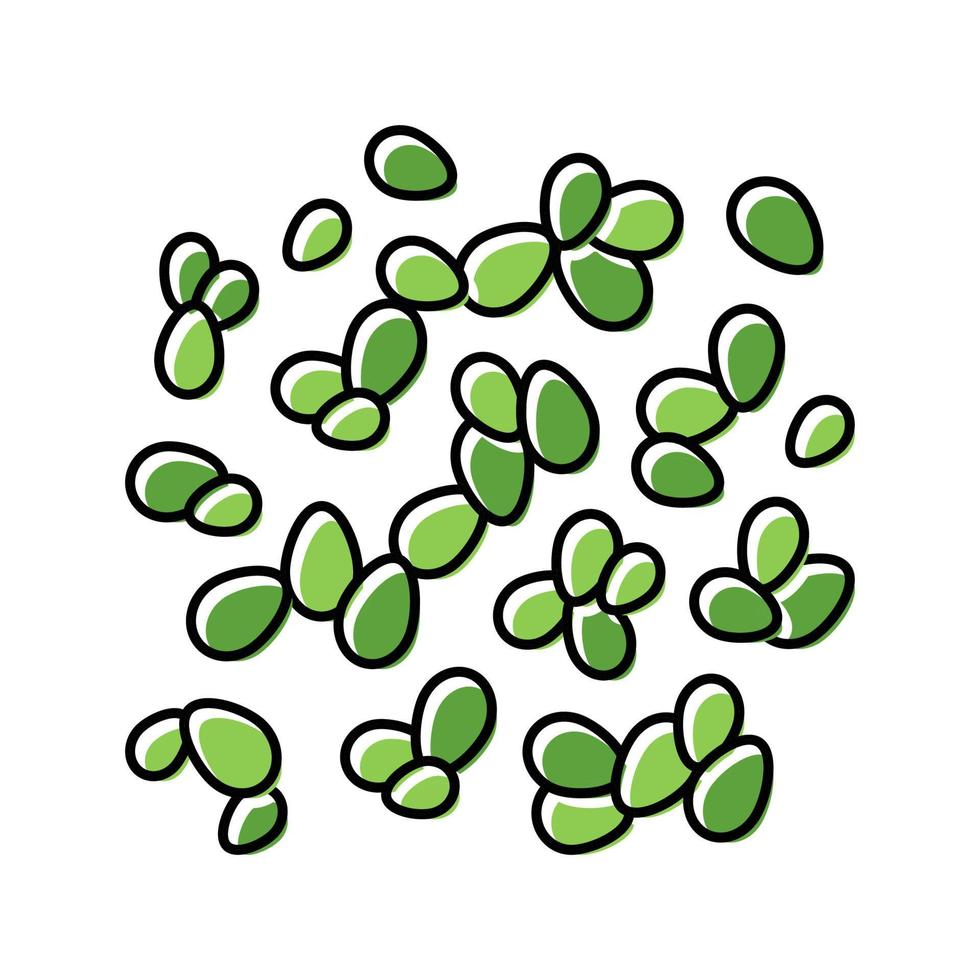 lemna alga marina colore icona vettore illustrazione