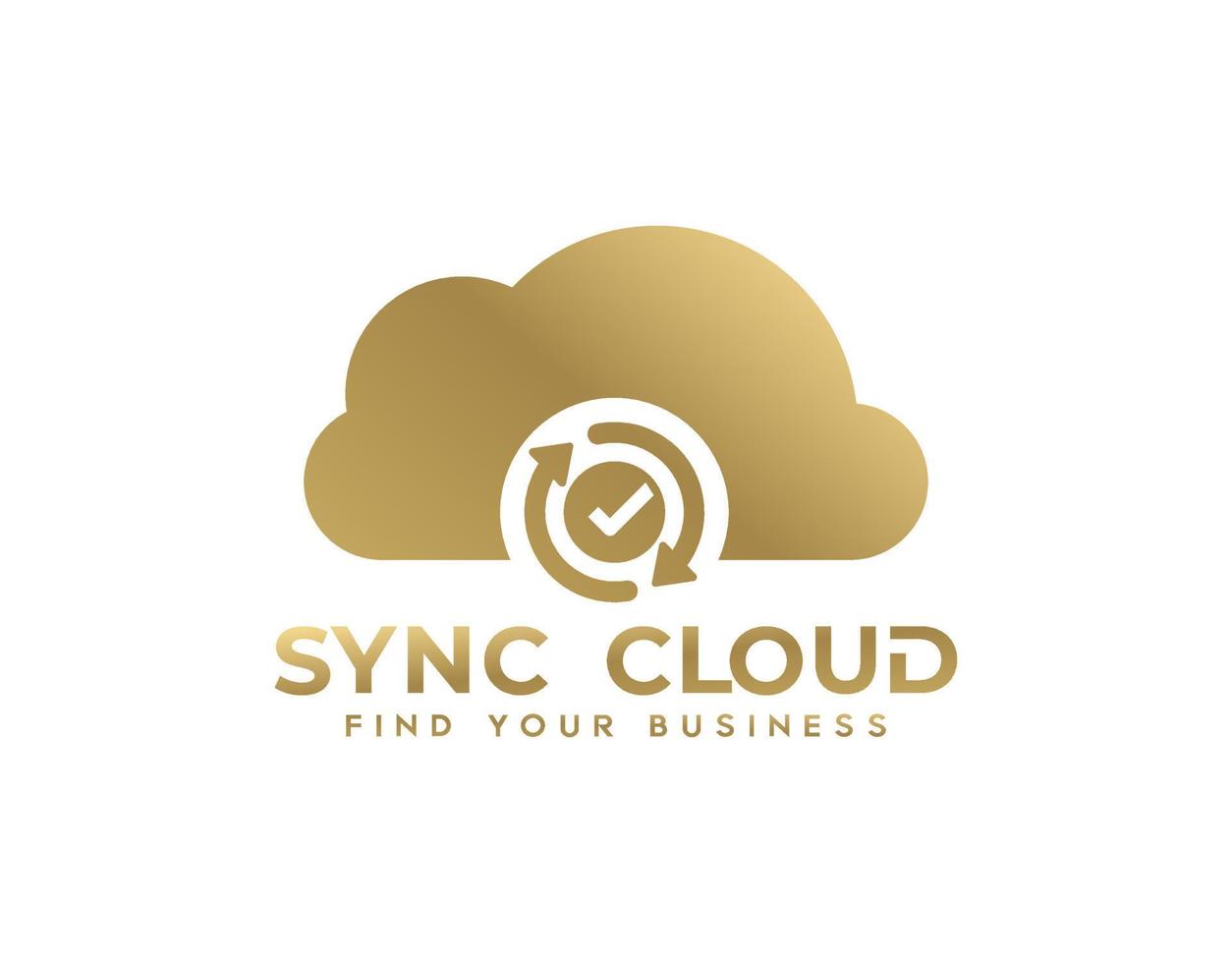 sync nube logo o icona cartello simbolo vettore