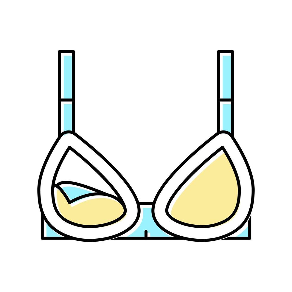 illustrazione vettoriale dell'icona del colore del reggiseno per allattamento