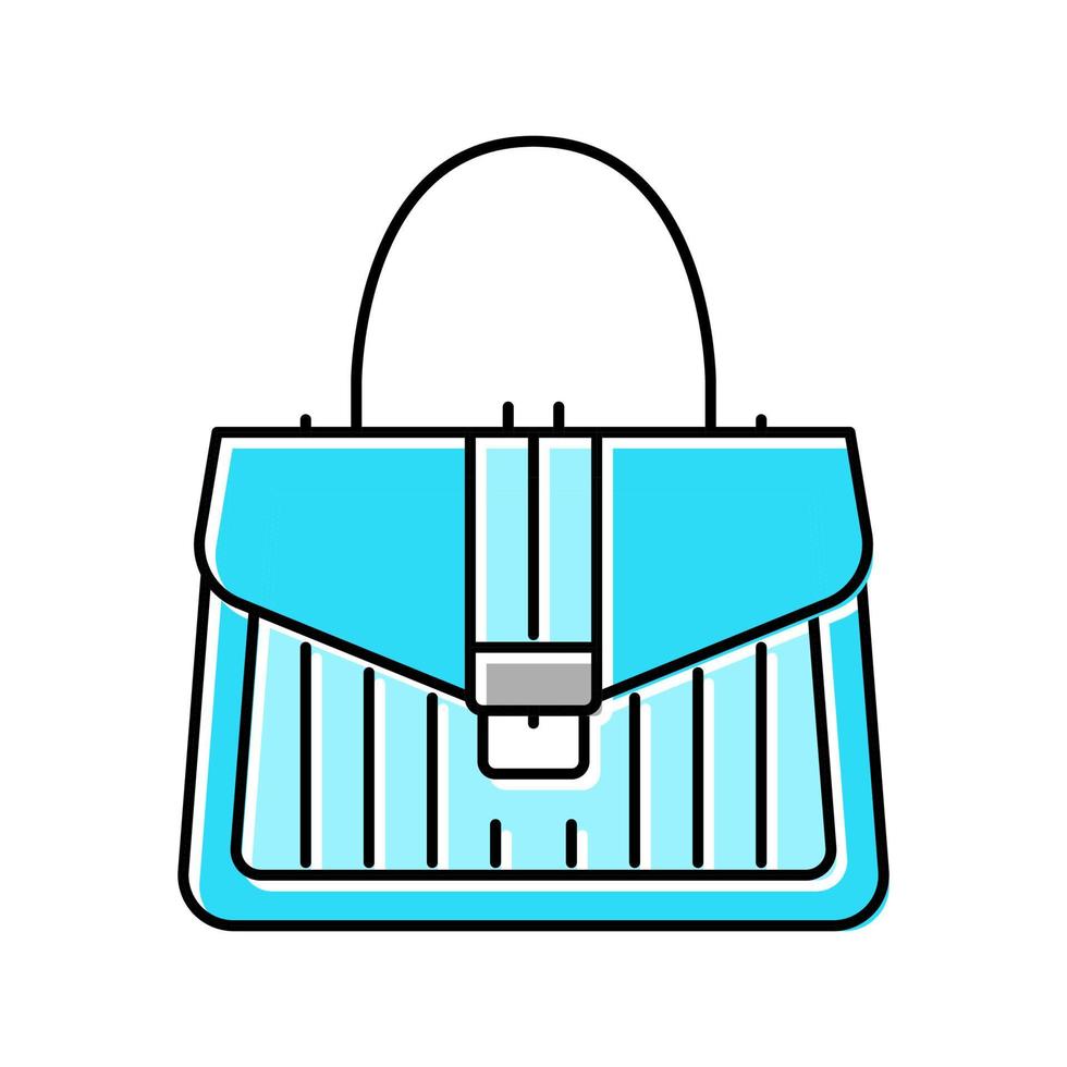 illustrazione vettoriale dell'icona del colore della borsa della maniglia
