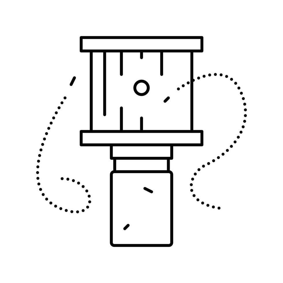 illustrazione vettoriale dell'icona della linea di apicoltura della trappola per api