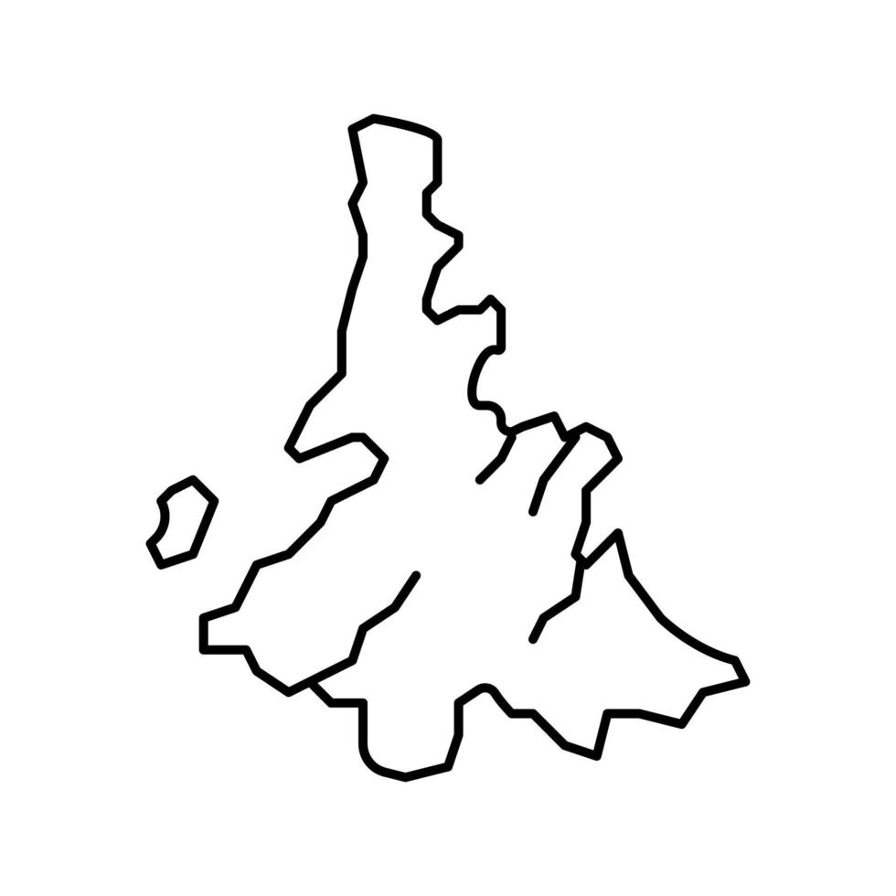 illustrazione vettoriale dell'icona della linea di Whitsunday dell'isola