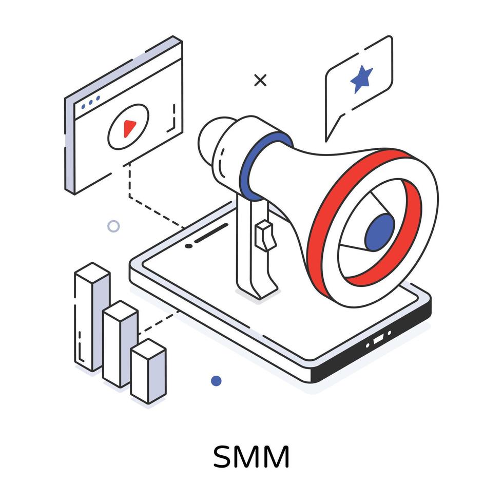 di moda SMM concetti vettore