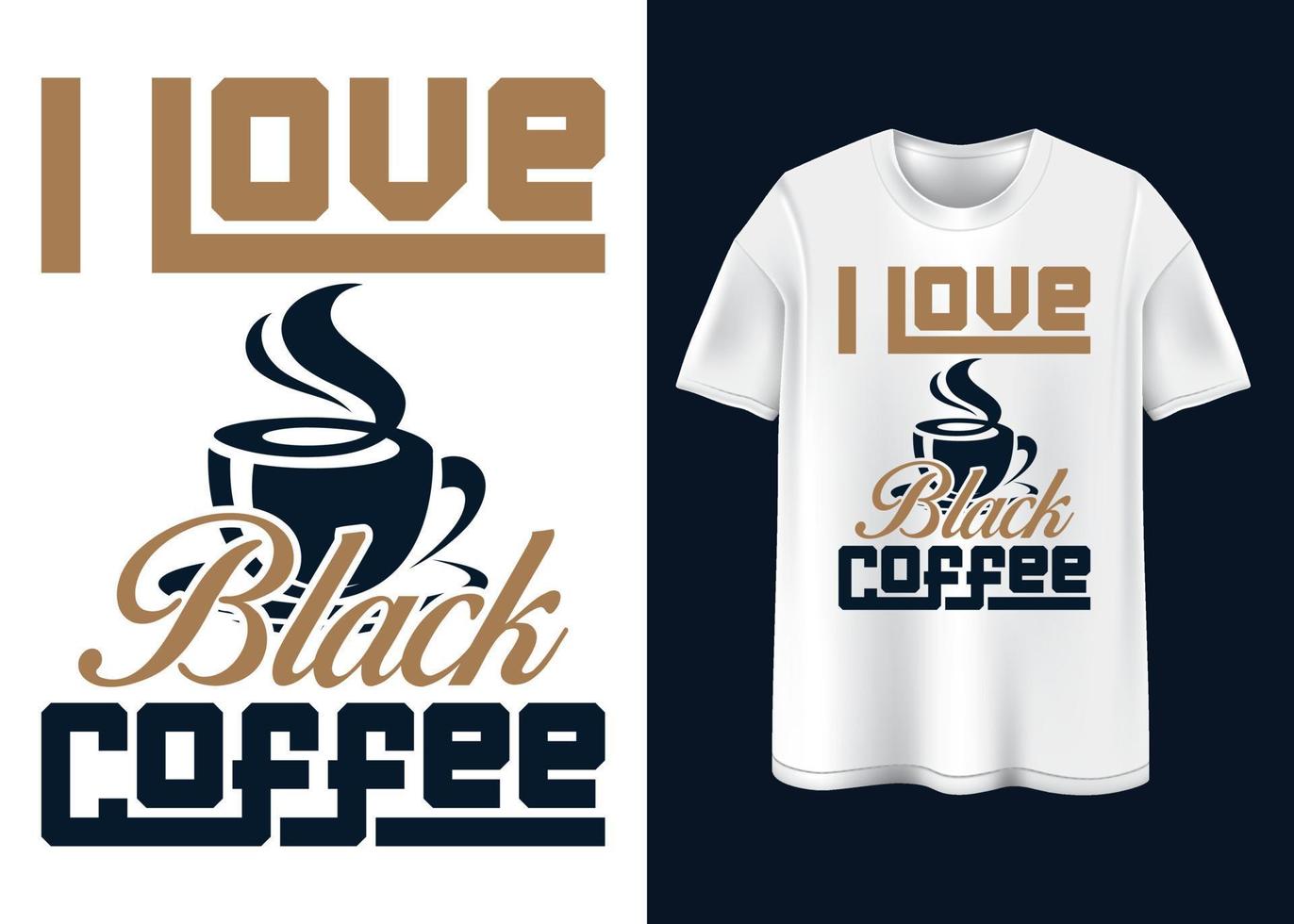 disegno della maglietta del caffè vettore