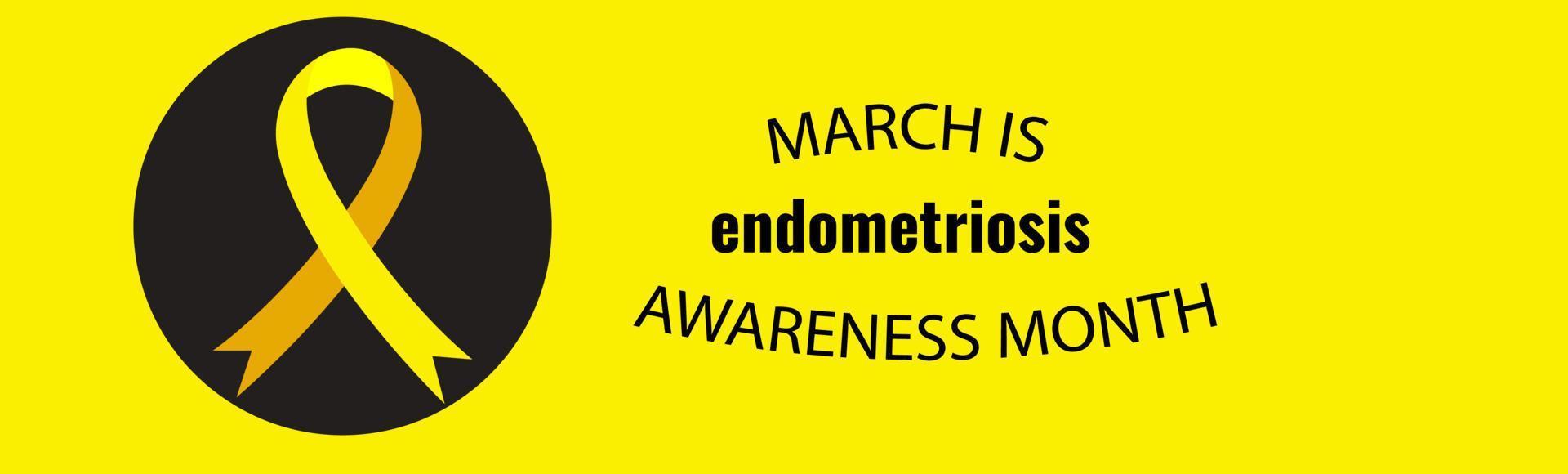 endometriosi consapevolezza mese vettore illustrazione.endometriosi consapevolezza mese bandiera manifesto sfondo