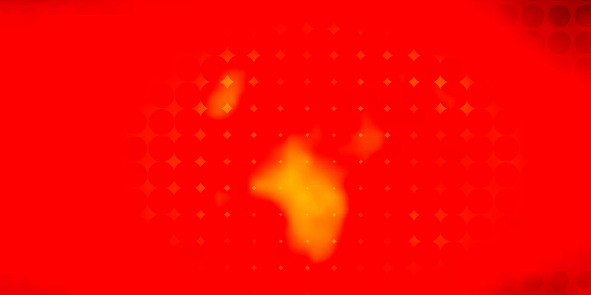 modello vettoriale arancione chiaro con cerchi.