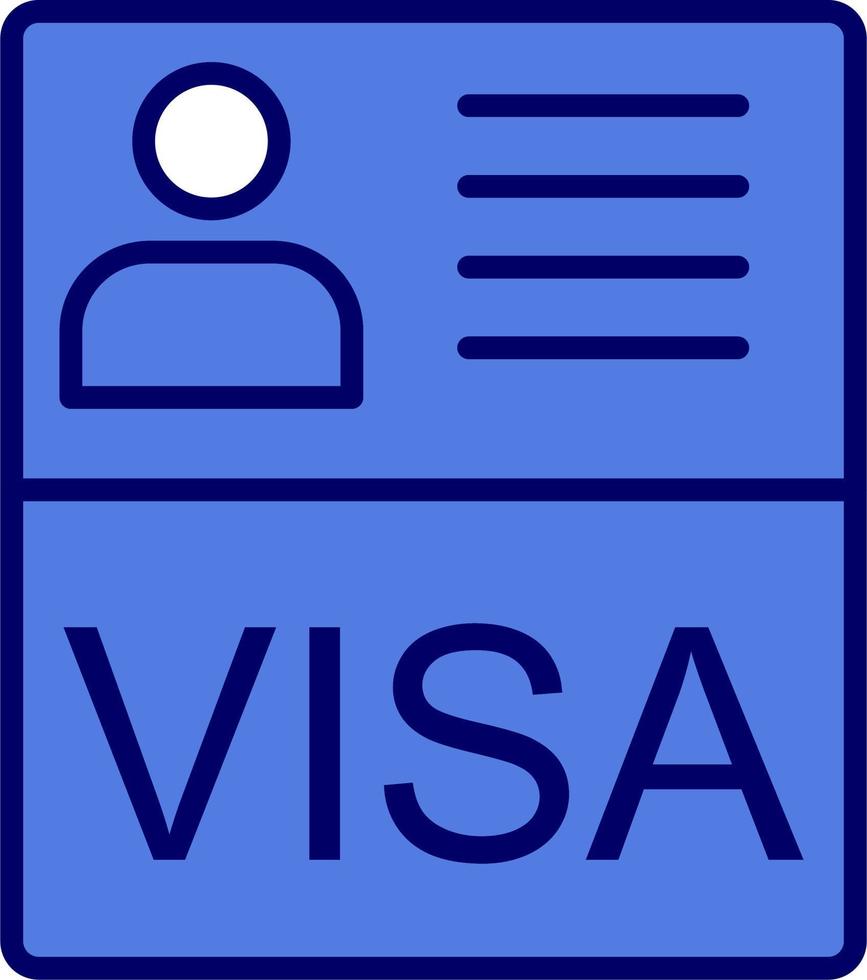 Visa vettore icona