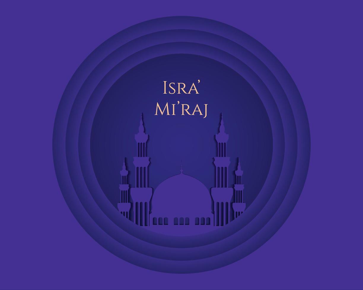 Isra Miraj illustrazione vettore