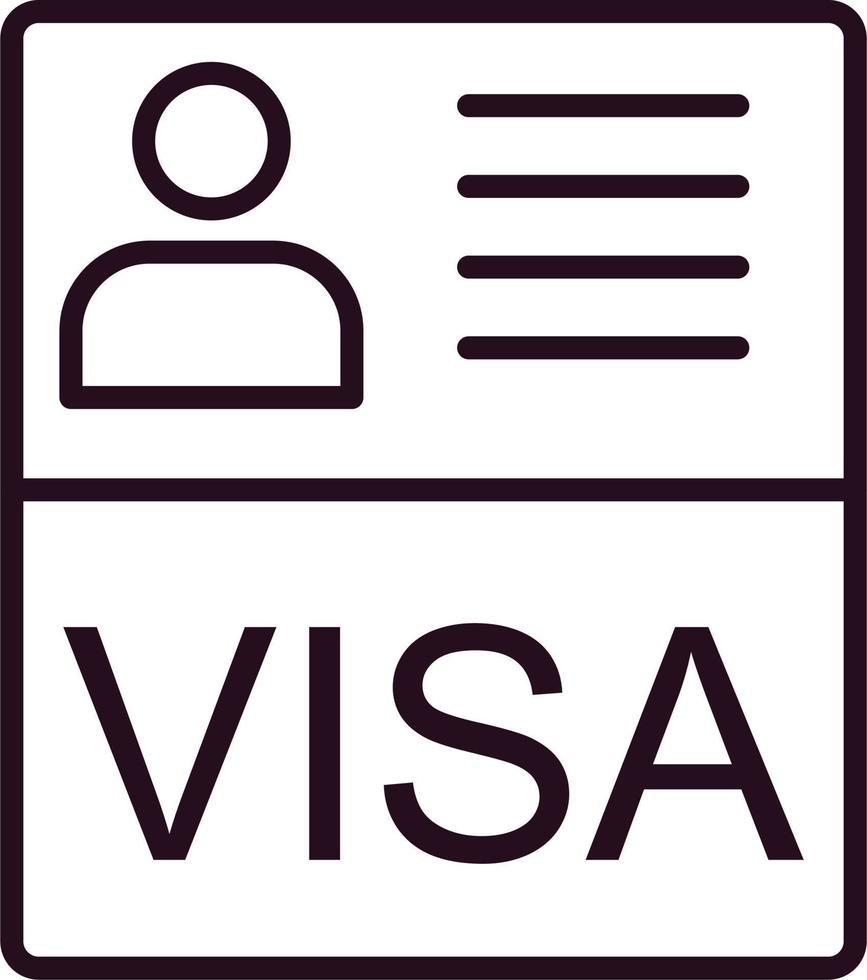 Visa vettore icona