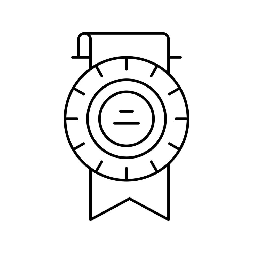 illustrazione vettoriale dell'icona della linea del torneo sportivo della ricompensa