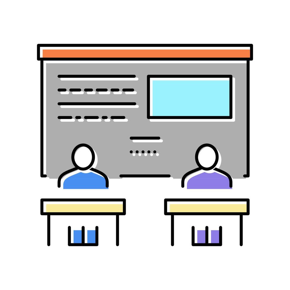illustrazione vettoriale dell'icona del colore minore accademico