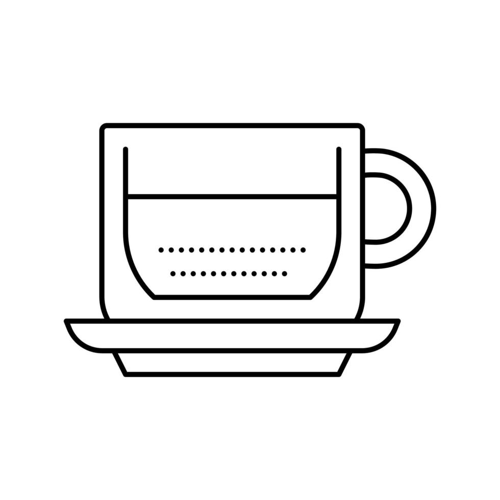 illustrazione vettoriale dell'icona della linea di caffè espresso