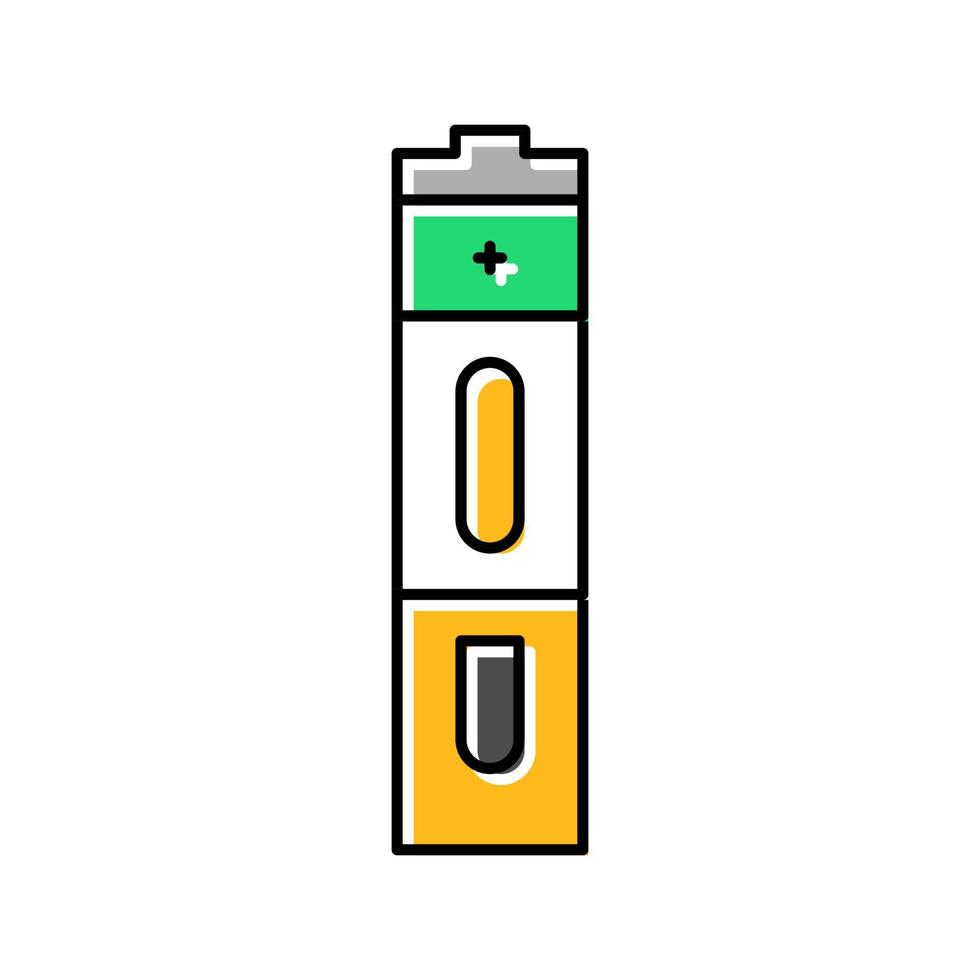 aa batteria energia energia colore icona vettore illustrazione