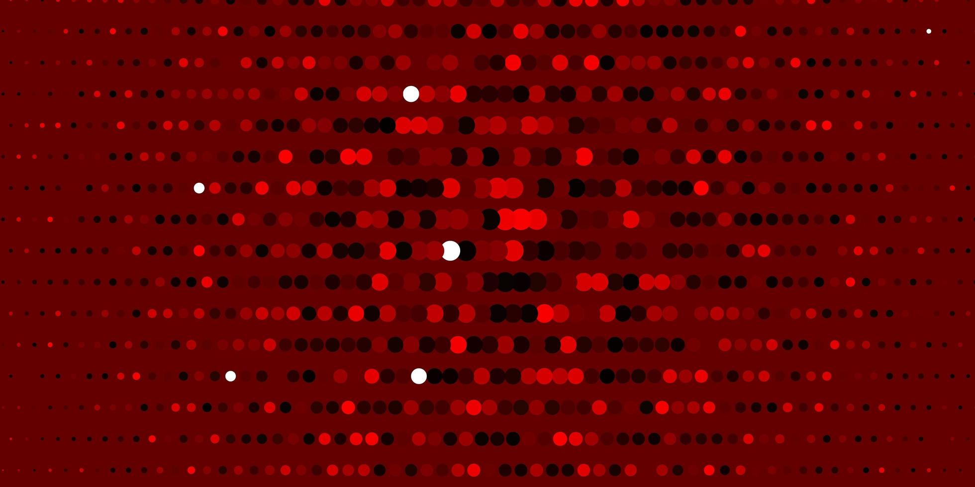 sfondo vettoriale rosso scuro con punti.