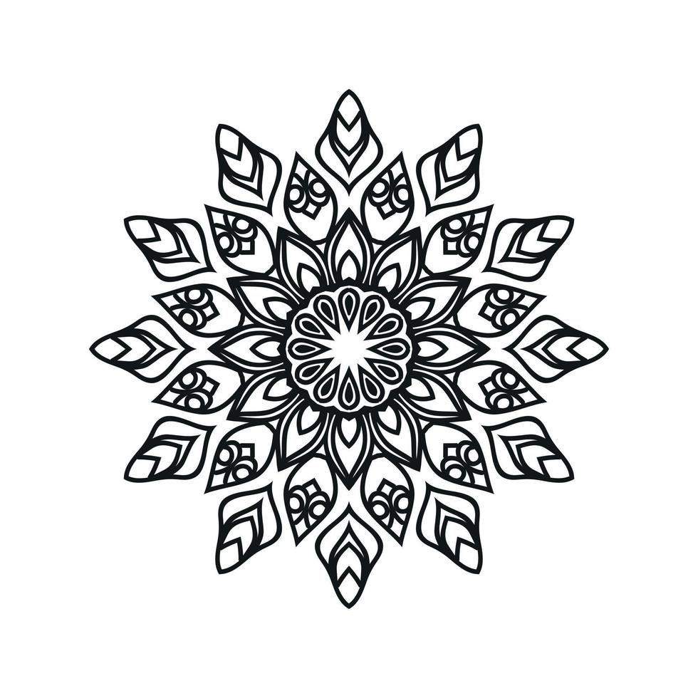 mandala disegni. nuovo mandala arte sfondo vettore