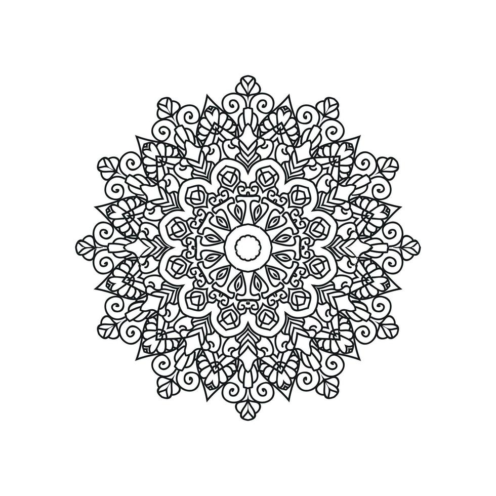 mandala disegni. nuovo mandala arte sfondo vettore