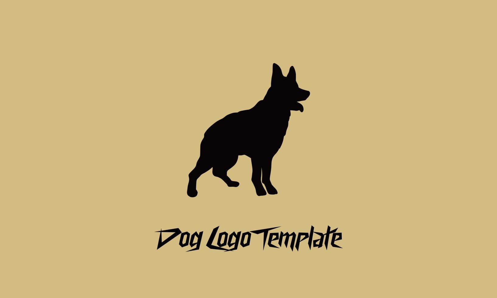 cane logo modello vettore illustrazione design