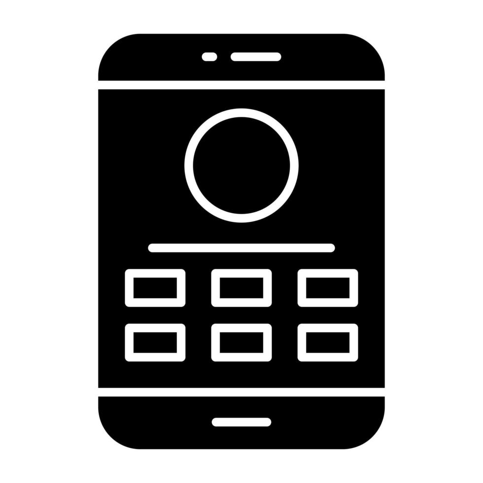 unico design icona di mobile applicazioni vettore