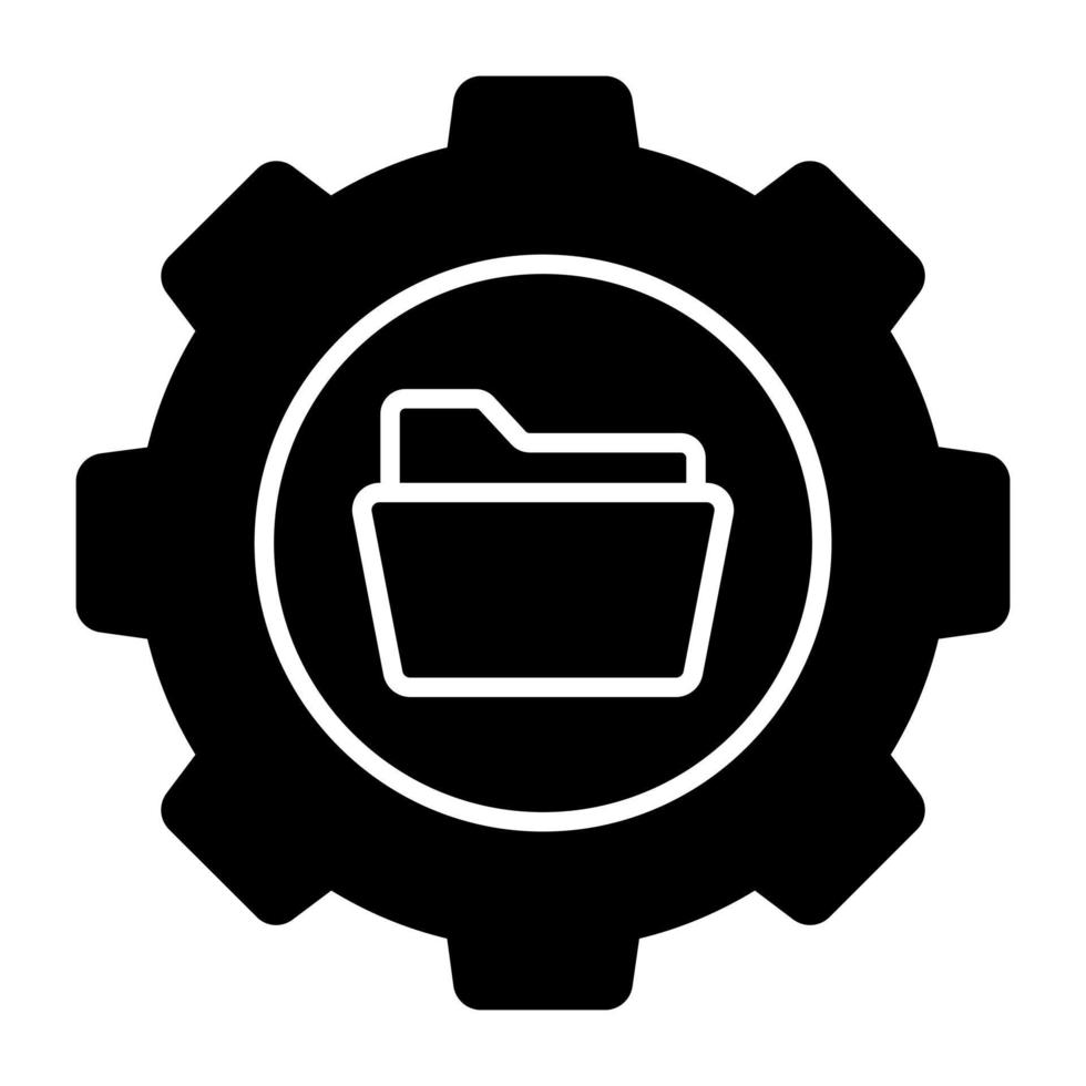 un modificabile design icona di cartella gestione vettore