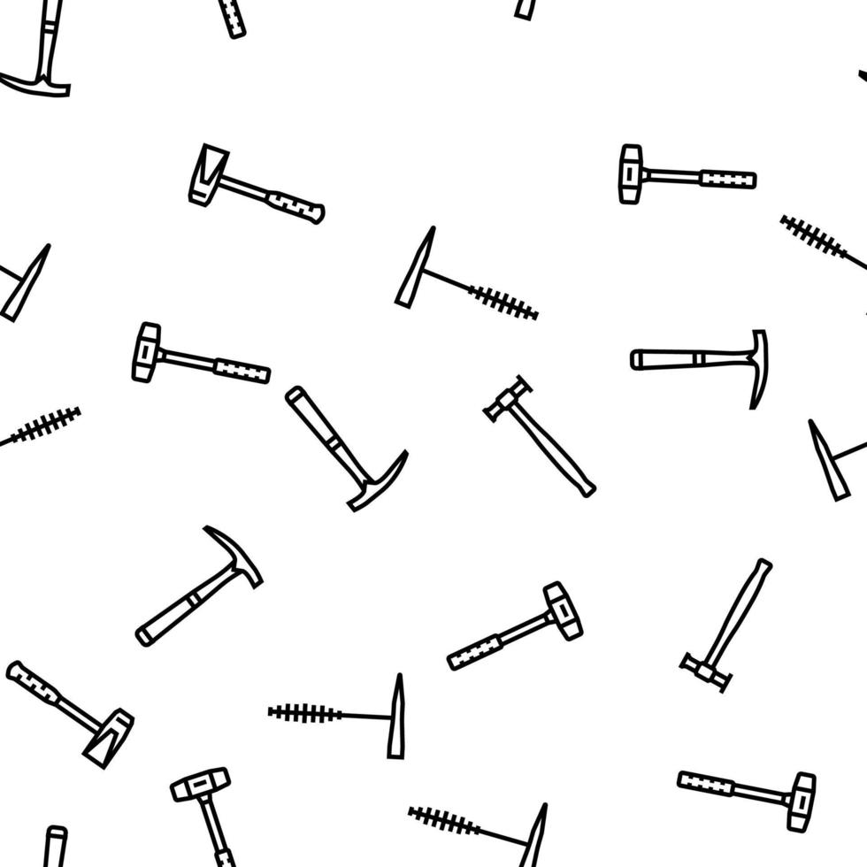 martello attrezzo costruzione vettore senza soluzione di continuità modello