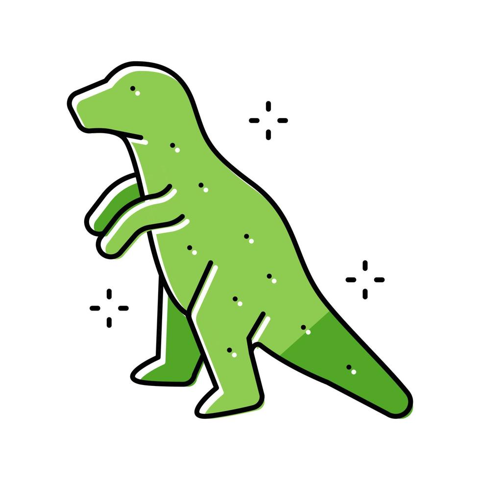 dinosauro gelatina caramella gommoso colore icona vettore illustrazione