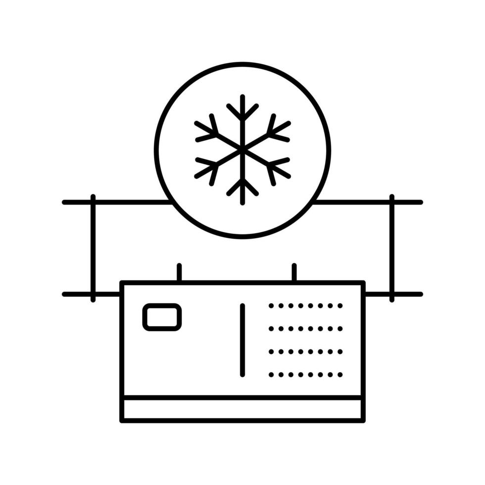 illustrazione vettoriale dell'icona della linea di purificazione dell'aria