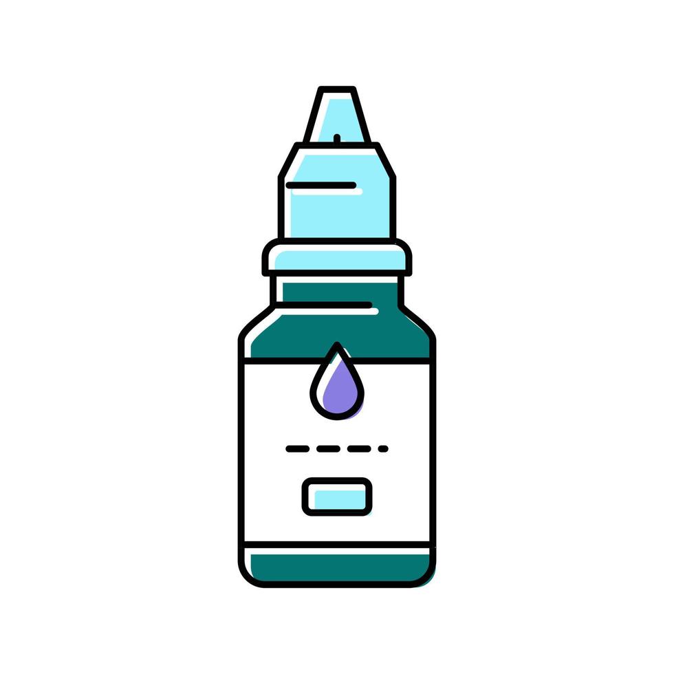 kit chimico liquido resina arte colore icona illustrazione vettoriale