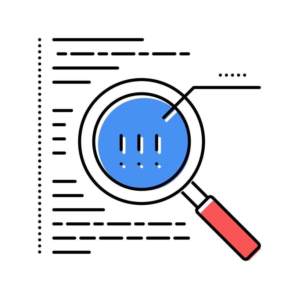codice ricerca colore icona vettore illustrazione