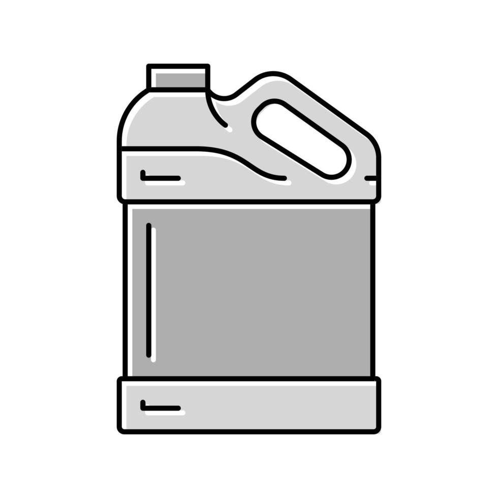 illustrazione vettoriale dell'icona del colore della plastica del contenitore