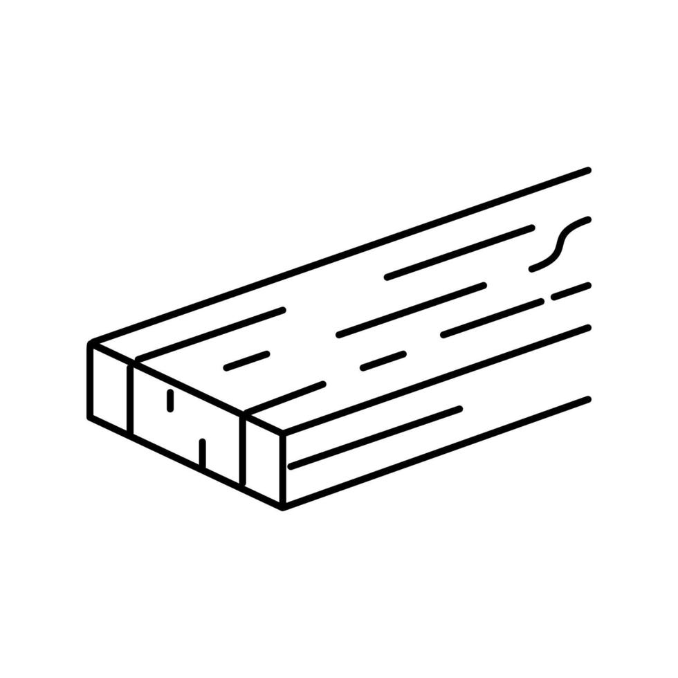 legname legna legname linea icona vettore illustrazione