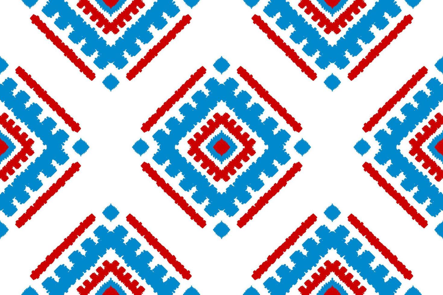 etnico ikat senza soluzione di continuità modello nel tribale. azteco geometrico etnico ornamento Stampa. ikat modello stile. vettore