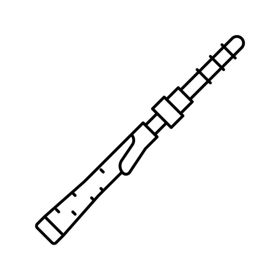 illustrazione vettoriale dell'icona della linea delle canne da spinning