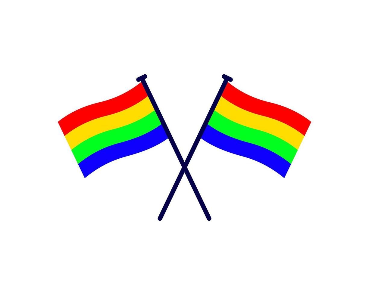 vettore illustrazione di arcobaleno bandiera